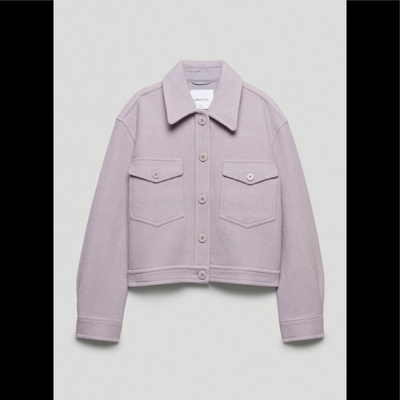 “SOLD” NWT WIlfred Ganna Jacket Cropped in Gull Grey - Picture 4 of 5